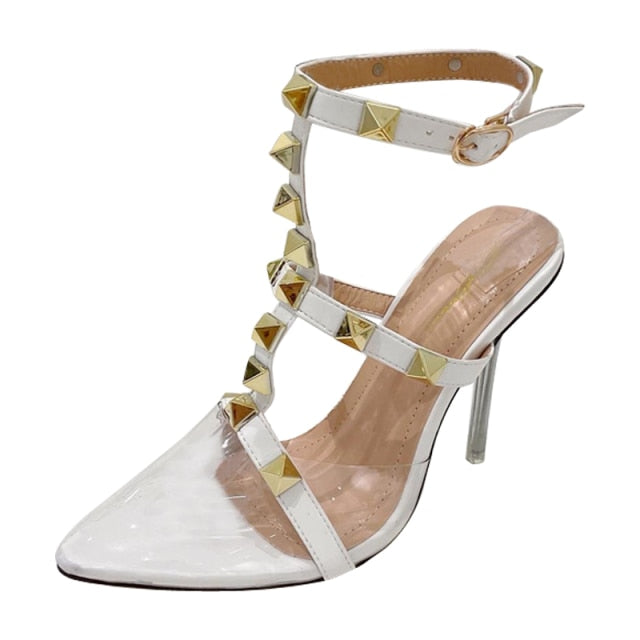 Women's High Heels RivetDealsexpress.shopDealsexpress.shopHigh Heels RivetSpecifications:
Heel Type: Thin Heels
Upper Material: PVC
Toe Shape: Pointed Toe
Heel Height: Super High (8cm-up)
Fashion Element: Rivet
Insole Material: PU
Lining M