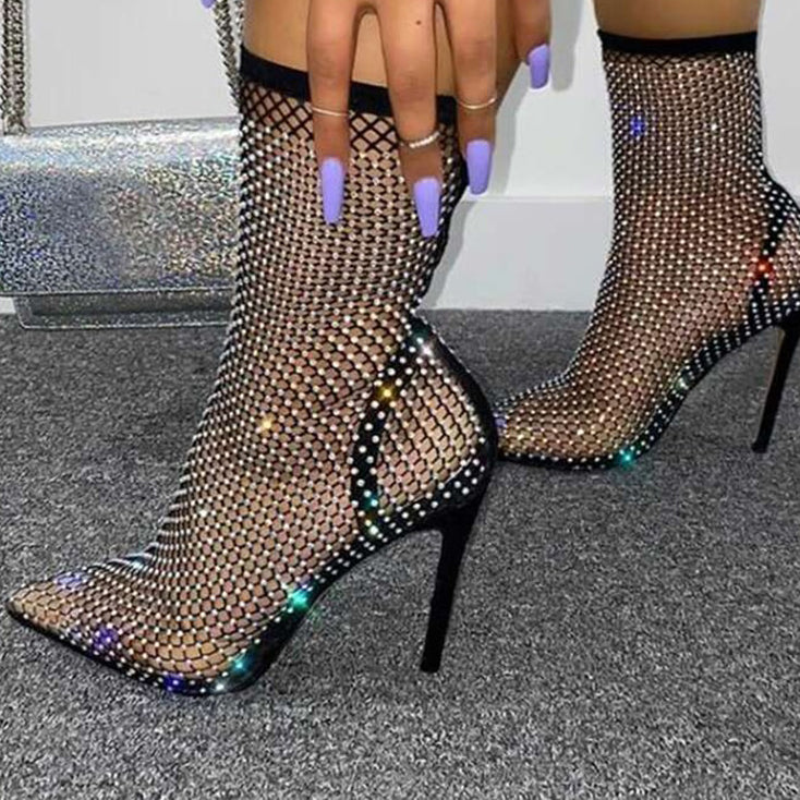 Crystal Mesh Pointed StilettosDealsexpress.shopDealsexpress.shopCrystal Mesh Pointed StilettosShoe Size:Order Size European 34 = Feet length 22cmOrder Size European 35 = Feet length 22.5cm Order Size European 36 = Feet length 23cm Order Size European 37 = Fee