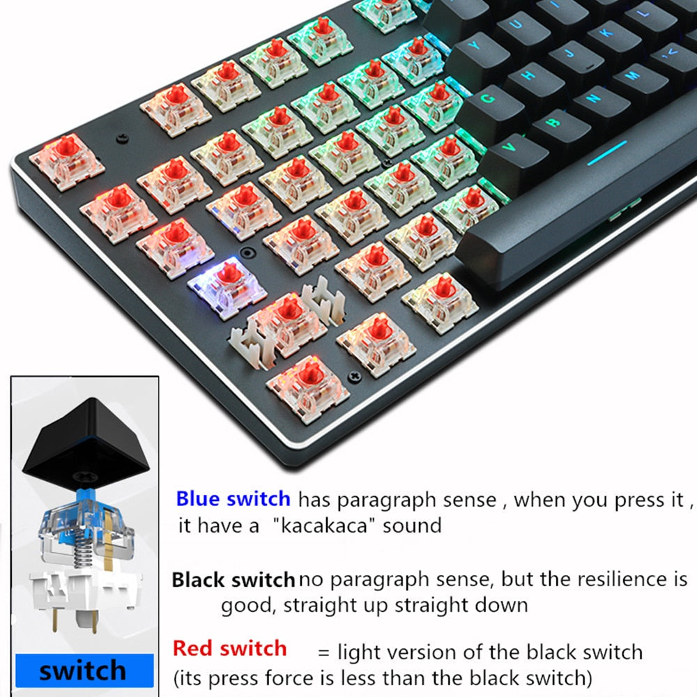 RGB Mix Backlit Wired Gaming Mechanical KeyboardDealsexpress.shopDealsexpress.shopRGB Mix Backlit Wired Gaming Mechanical Keyboard