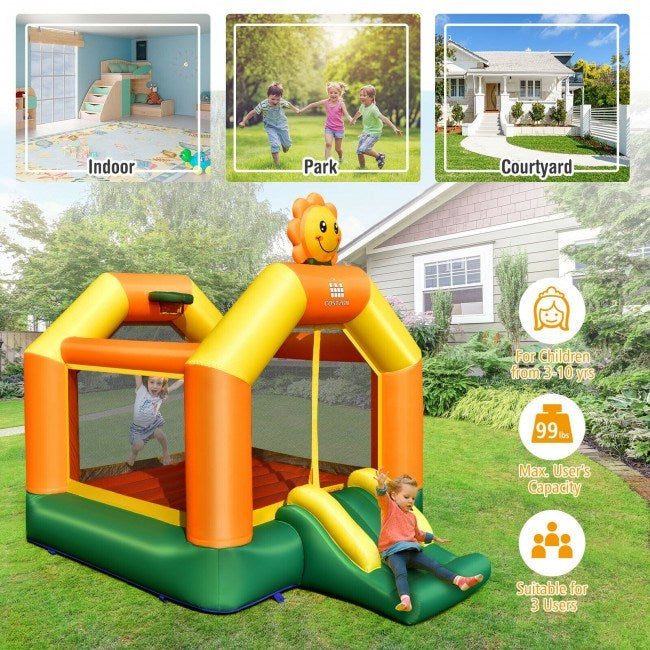 Kids Inflatable Bounce Jumping Castle House with Slide without BlowerDobaDealsexpress.shopKids Inflatable Bounce Jumping Castle HouseHighlights
High Quality and Durable Material: Made of wear-resistant and waterproof oxford cloth, this inflatable bounce house ensures great durability and high stre
