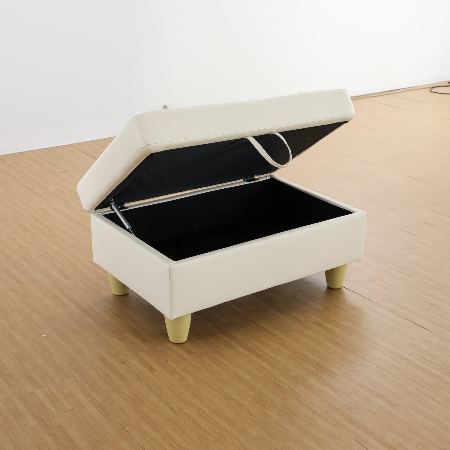 White Faux Leather Storage Ottoman Living Room SofaDobaDealsexpress.shopWhite Faux Leather Storage Ottoman Living Room SofaDetails
Product DescriptionThis large storage ottoman offers an easy and stylish storage solution for pillows, blankets, books or toys.The lupholstery on this square