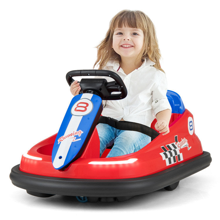 6V kids Ride-on Bumper Car with 360° Spinning and Dual MotorsDobaDealsexpress.shop6V kids Ride-Highlights
Exciting yet Safe Bumping: Equipped with dual motors and a rechargeable battery, this electric bumper car allows kids to enjoy a long time of exciting bum