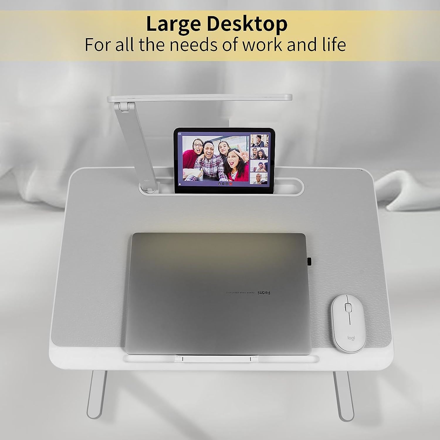 Lap Desk for Laptop, Portable Bed Table Desk, Laptop Desk with LED LigDobaDealsexpress.shopLaptop, Portable Bed Table Desk, Laptop DeskHighlights
MULTIPLE USES: Use it as a laptop workstation, laptop stand for bed, children's bed table, mini writing table, laptop couch table, or standing table for o