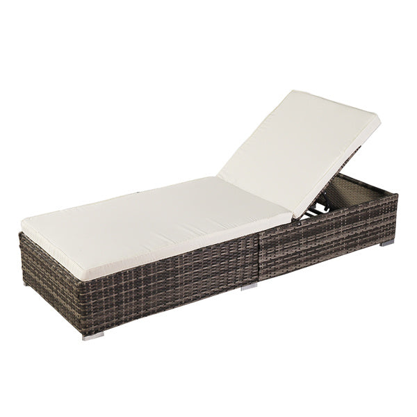 Outdoor Leisure Rattan Furniture Pool Bed / Chaise (Single Sheet)