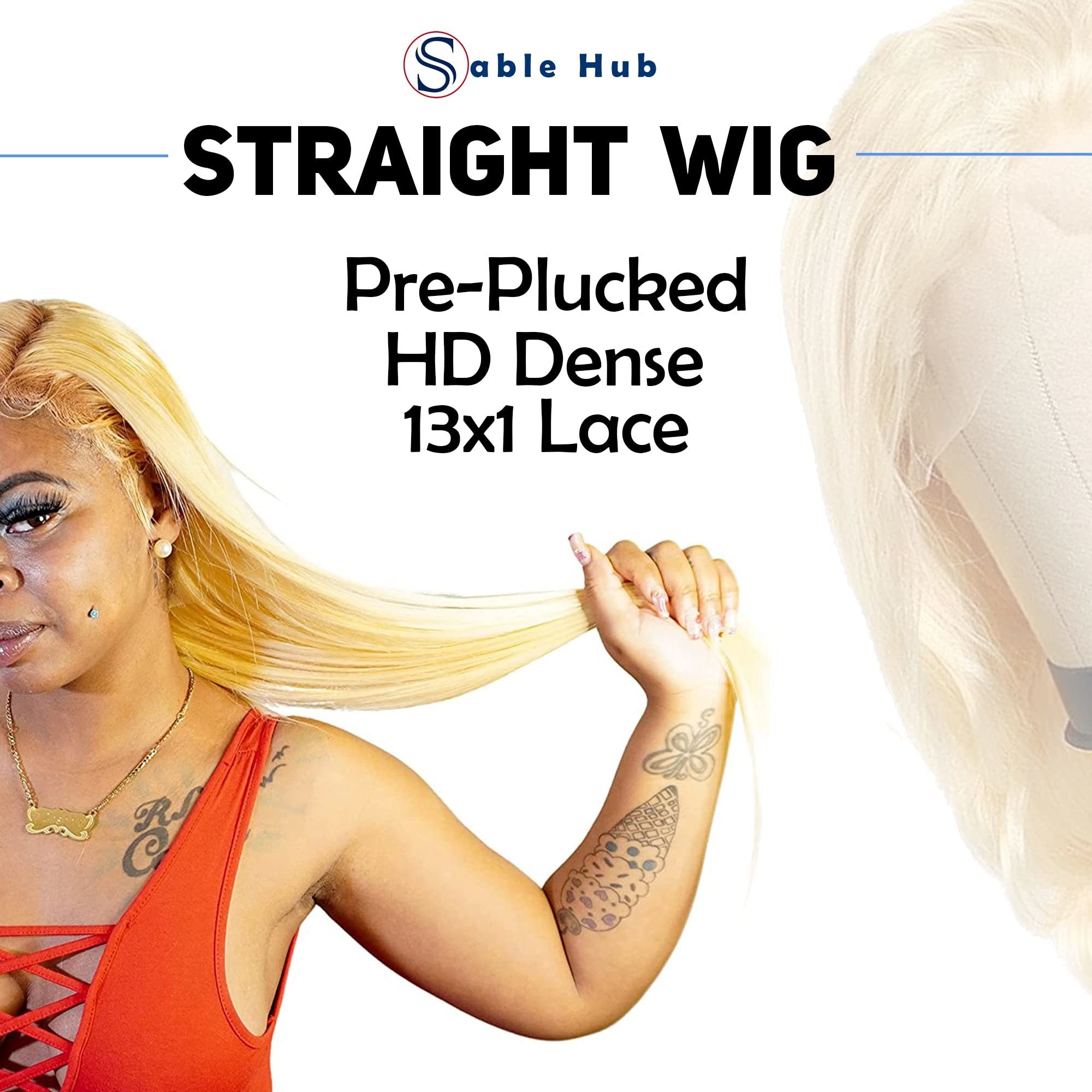Sable Hub 613 Blonde 4x4 Lace Front Closure Wig Straight Human Hair BrDobaDealsexpress.shopSable Hub 613 Blonde 4x4 Lace Front Closure Wig Straight Human Hair Brazilian Human Hair WigsHighlights
Material: Human Hair. The Sable Hub 613 Straight hair wig, like all our hair, is 100% natural human hair
Full Size Front Lace: The Sable Hub 613 4x4 blond