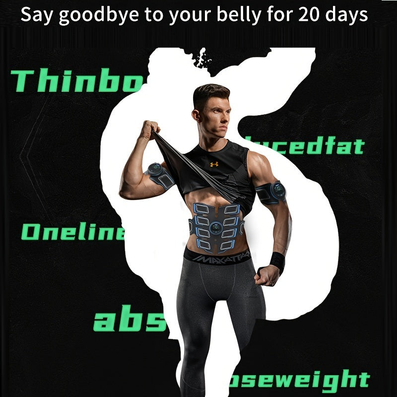 EMS Fitness Apparatus Set; Smart Fitness Stickers For Abdominal MuscleDobaDealsexpress.shopUpper Arm Muscle Exercise; Abdominal Workout; Home Office Fitness Workout EquipmentDetails