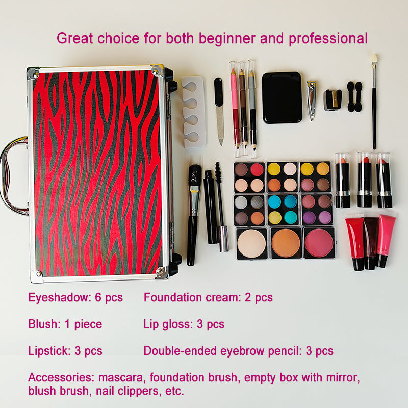 All In One Makeup Set Holiday Gift Eyeshadow Palette Lip Gloss Blush MDobaDealsexpress.shopMakeup Set Holiday Gift Eyeshadow Palette Lip Gloss Blush Makeup Kit Makeup AccessoriesHighlights
Complete Makeup Solution
Premium Quality at an Affordable Price
Sleek and Durable Aluminum Organizer
Versatile and Pigmented Eyeshadows
Details
Eyeshadows
