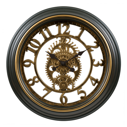 La Crosse Clock 20-inch Bronze Antiqued Gears Vintage Quartz Analog WaDobaDealsexpress.shopLa Crosse Clock 20-inch Bronze Antiqued Gears Vintage Quartz Analog Wall Clock, 404-3051CSpecification
Brand:La Crosse Technology
Details
Industrial inspired, la crosse clock company’s 20-inch quartz wall clock with vintage clock gears adds rustic charm 