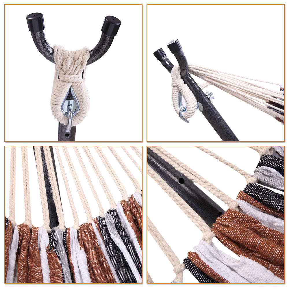Free shipping  Hammock & Steel Frame Stand Swing Chair Home/Outdoor BaDobaDealsexpress.shopFree shipping Hammock & Steel Frame Stand Swing Chair Home/Outdoor Backyard Garden Camp Sleep YJHighlights
Easy to carry, safe and comfortable , Stretches for your full body length
Easy to hang and assembly
Durable and comfortable material makes it provide exce