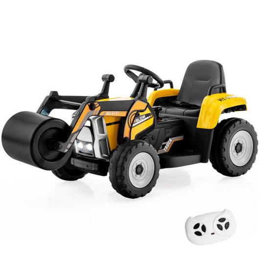 12V Kids Ride on Road Roller with 2.4G Remote ControlDobaDealsexpress.shop12V Kids RideHighlights
Realistic Road Roller for Pretend Play: Designed with an adjustable arm and flexible drum roller, the kids ride on road roller not only brings kids drivin