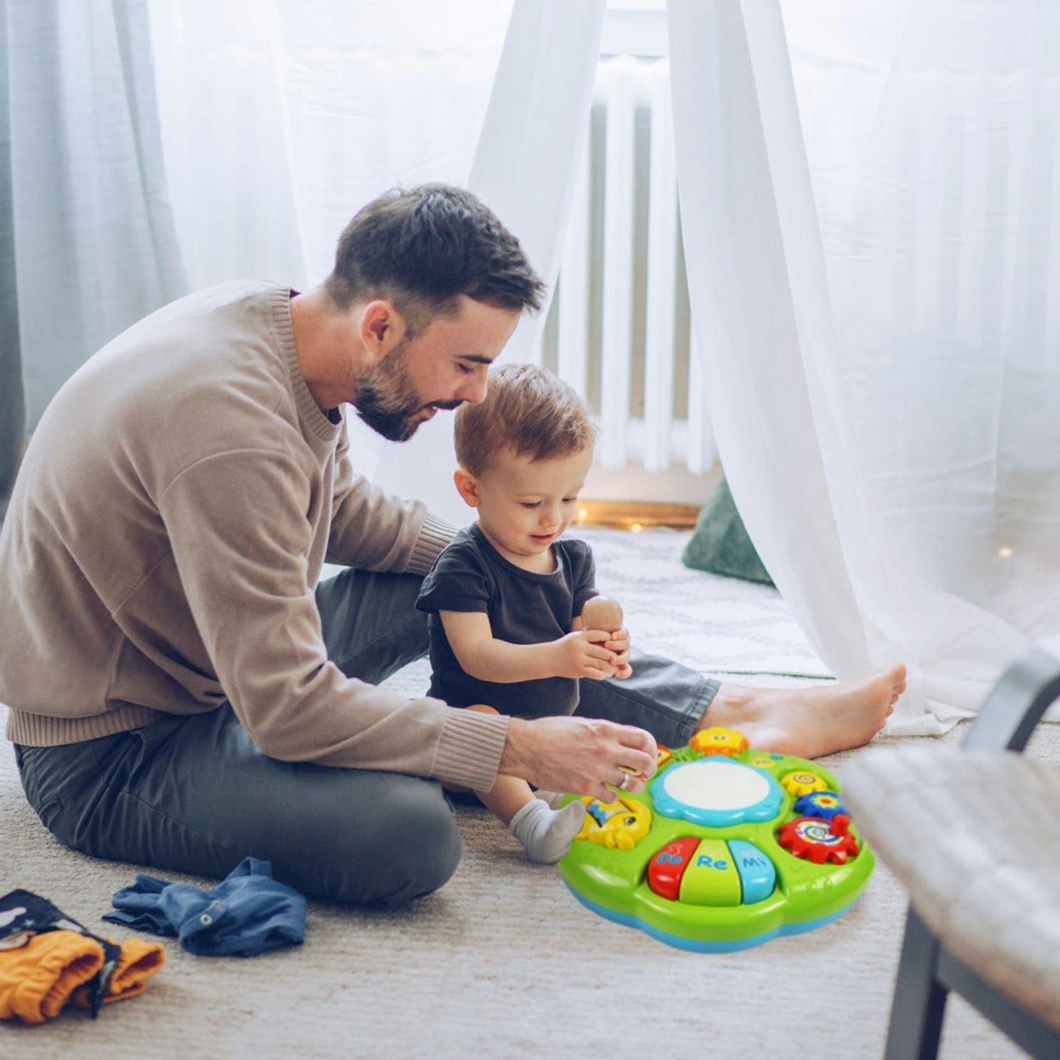 Toddler Musical Learning Table Educational Baby Toys Musical Activity DobaDealsexpress.shopToddler Musical Learning Table Educational Baby Toys Musical Activity Table Learning CenterHighlights
A practical educational toy to improve baby’s music sentiment, hearing development, color recognition and exploring spirit.
Different from other dull musi