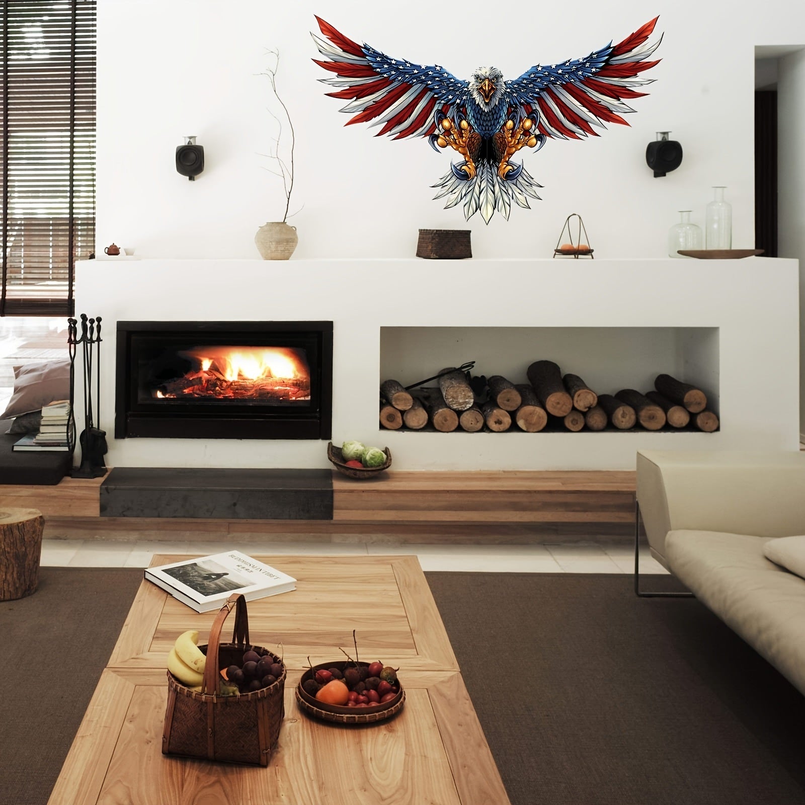 1 Pack/3pcs; Metal Wall Art (40"x24"); Oversize Metal Eagle Wall DecorDobaDealsexpress.shop1 Pack/3pcs; Metal Wall Art (40"x24"); Oversize Metal Eagle Wall Decor American Flag Bald Eagle Hanging Patriotic Sculpture Independence Day Wall DecorationsDetails
