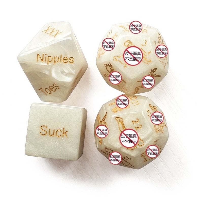 Glow In Dark Erotic Love Dice Toys Adult Couple Lovers Party Fun GamesDobaDealsexpress.shopDark Erotic Love Dice Toys Adult Couple Lovers Party Fun Games Aid Sex Toy Valentines Day GiftDetails
SPECIFICATIONS
is_customized: No
Quantity: 2pcs
Pattern: Letter
Occasion: Wedding &amp; Engagement,Valentine's Day
Number of Pcs: 2pcs
Model Number: Luminous