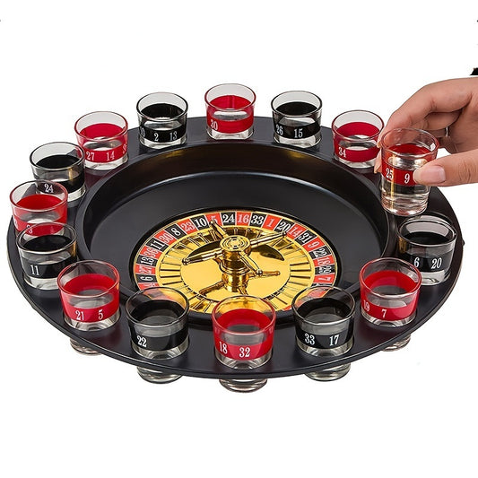 Shot Glass Roulette - Drinking Game Set; Casino Adult Party Games (2 BDobaDealsexpress.shopShot Glass Roulette - Drinking Game Set; Casino Adult Party Games (2 BallsDetails