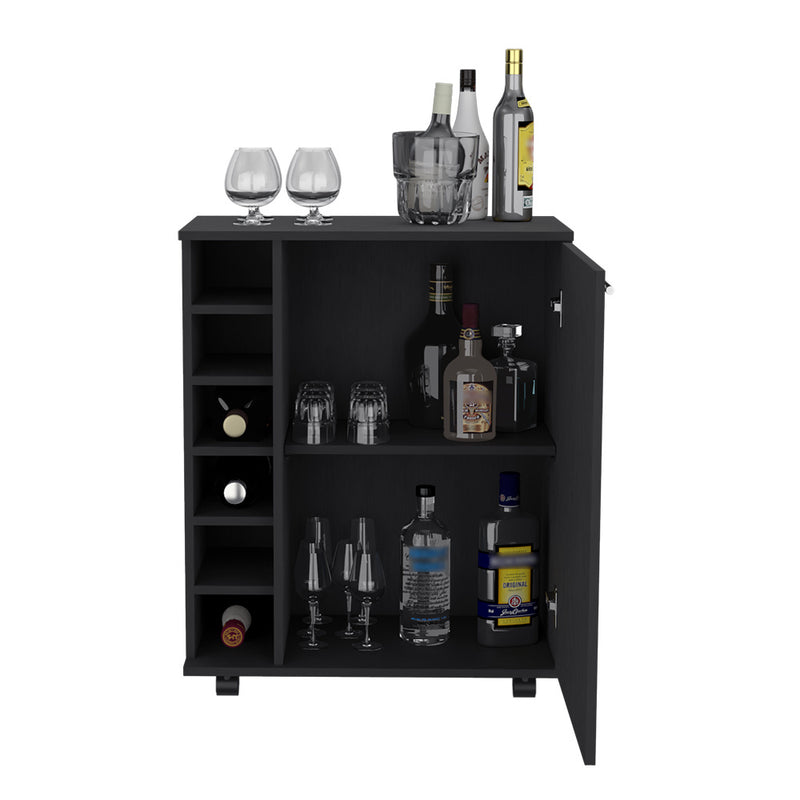 Bar Cart Cisco, Living Room, Black