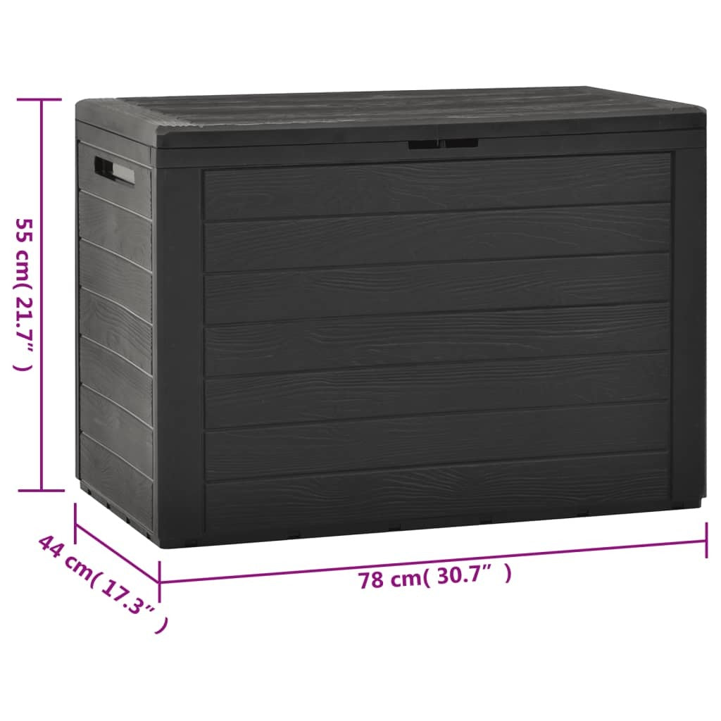 Patio Storage Box Anthracite 38.7"x17.3"x21.7"DobaDealsexpress.shopPatio Storage Box Anthracite 38Specification
EAN:8719883865065
Number of Packages:1 parcel
Details
This stylish storage box is an ideal solution for decluttering your garden, patio or terrace. The