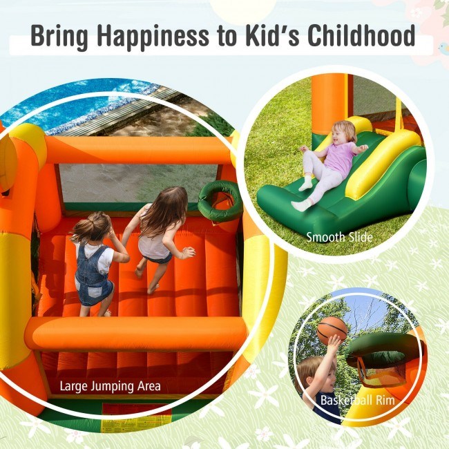 Kids Inflatable Bounce Jumping Castle House with Slide without BlowerDobaDealsexpress.shopKids Inflatable Bounce Jumping Castle HouseHighlights
High Quality and Durable Material: Made of wear-resistant and waterproof oxford cloth, this inflatable bounce house ensures great durability and high stre