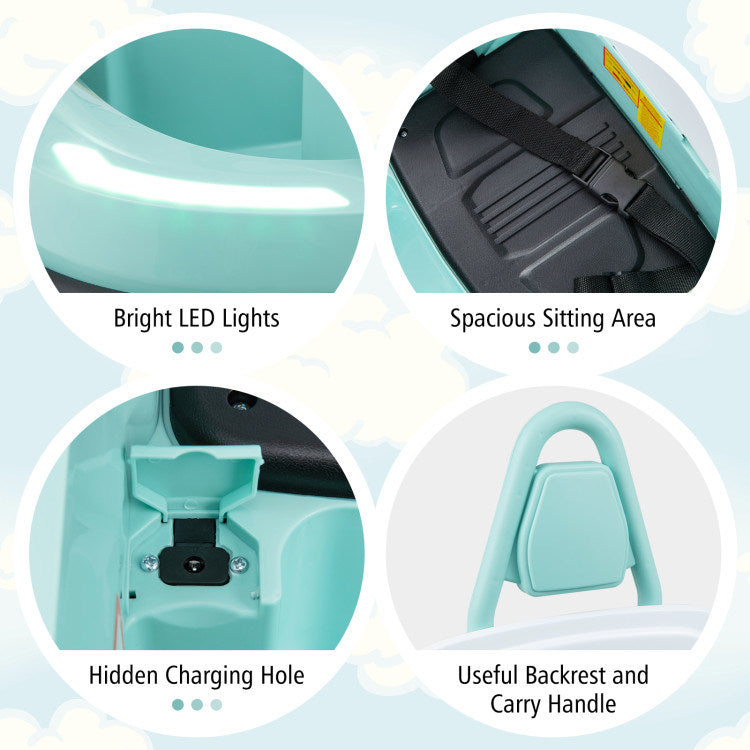 6V kids Ride-on Bumper Car with 360° Spinning and Dual MotorsDobaDealsexpress.shop6V kids Ride-Highlights
Exciting yet Safe Bumping: Equipped with dual motors and a rechargeable battery, this electric bumper car allows kids to enjoy a long time of exciting bum