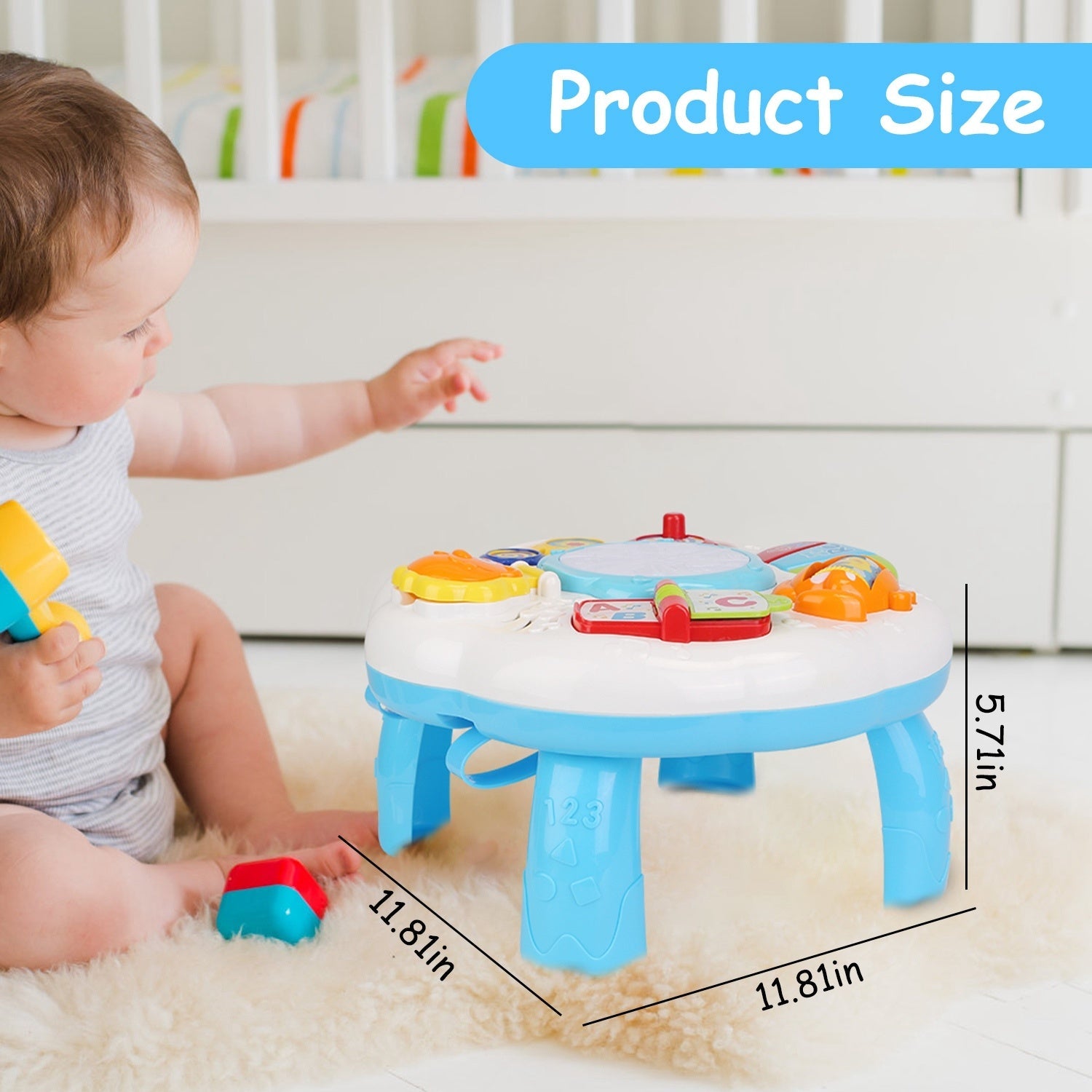 Toddler Musical Learning Table Educational Baby Toys Musical Activity DobaDealsexpress.shopToddler Musical Learning Table Educational Baby Toys Musical Activity Table Learning CenterHighlights
A practical educational toy to improve baby’s music sentiment, hearing development, color recognition and exploring spirit.
Different from other dull musi