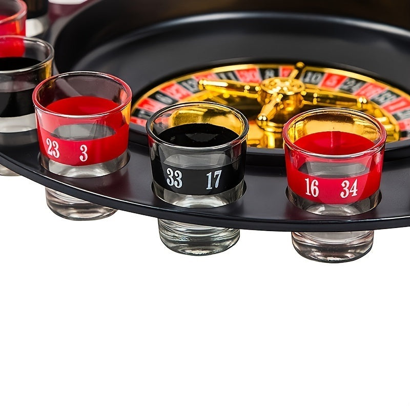 Shot Glass Roulette - Drinking Game Set; Casino Adult Party Games (2 BDobaDealsexpress.shopShot Glass Roulette - Drinking Game Set; Casino Adult Party Games (2 BallsDetails