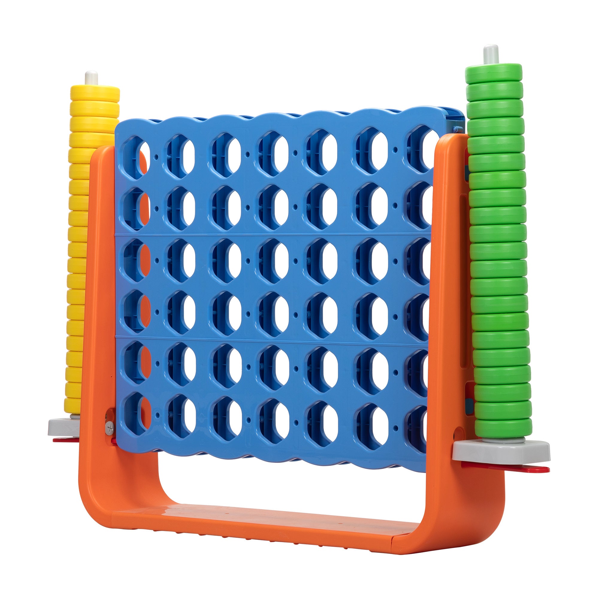 Jumbo 4-to-Score Game Set;  Giant Connect 4 with 42 Rings;  Indoor OutDobaDealsexpress.shop42 Rings; Indoor Outdoor Game SetDetails
Features:
[Giant 4-in-a-row Game Set]: A colorful finish with a 3D version, this 4-in-a-row game set brings more joy for both kids and parents. Perfect as a 