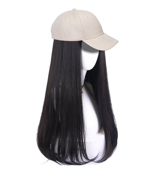 Womens Baseball Cap With Natural Black Long Hair Attached Synthetic HaDobaDealsexpress.shopNatural Black Long Hair Attached Synthetic Hair Extensions Wig CapHighlights
Hair Material: The hats with hair attached of the hair are made of high-quality synthetic fibers, This hats with hair not only can be used for a long time