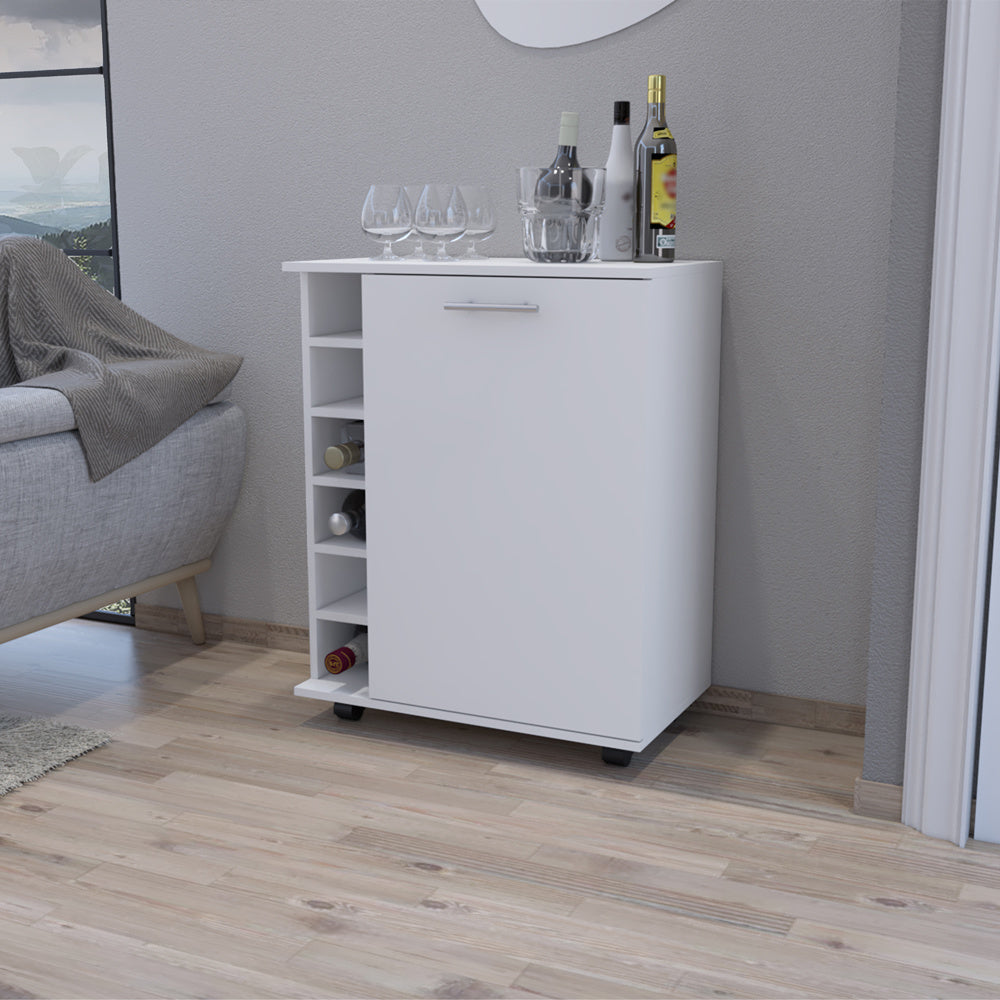 Bar Cart Cisco, Living Room, WhiteDobaDealsexpress.shopBar Cart Cisco, Living Room, WhiteSpecification
Main Color:White
Filler:Particle Board
Main Material:Engineered Wood
Details
Product Features:
Integrated Bottle Storage: Dedicated built-in rack accom