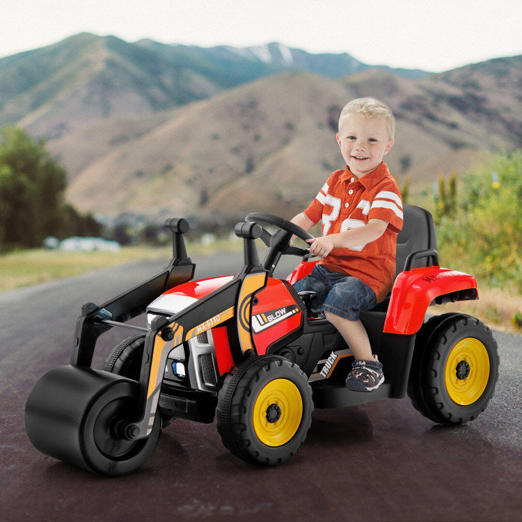 12V Kids Ride on Road Roller with 2.4G Remote ControlDobaDealsexpress.shop12V Kids RideHighlights
Realistic Road Roller for Pretend Play: Designed with an adjustable arm and flexible drum roller, the kids ride on road roller not only brings kids drivin