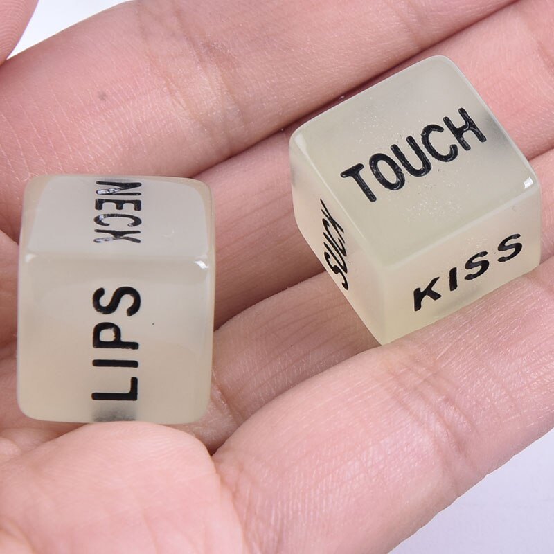 Glow In Dark Erotic Love Dice Toys Adult Couple Lovers Party Fun Games Aid Sex Toy Valentines Day Gift for Boyfriend Girlfriend