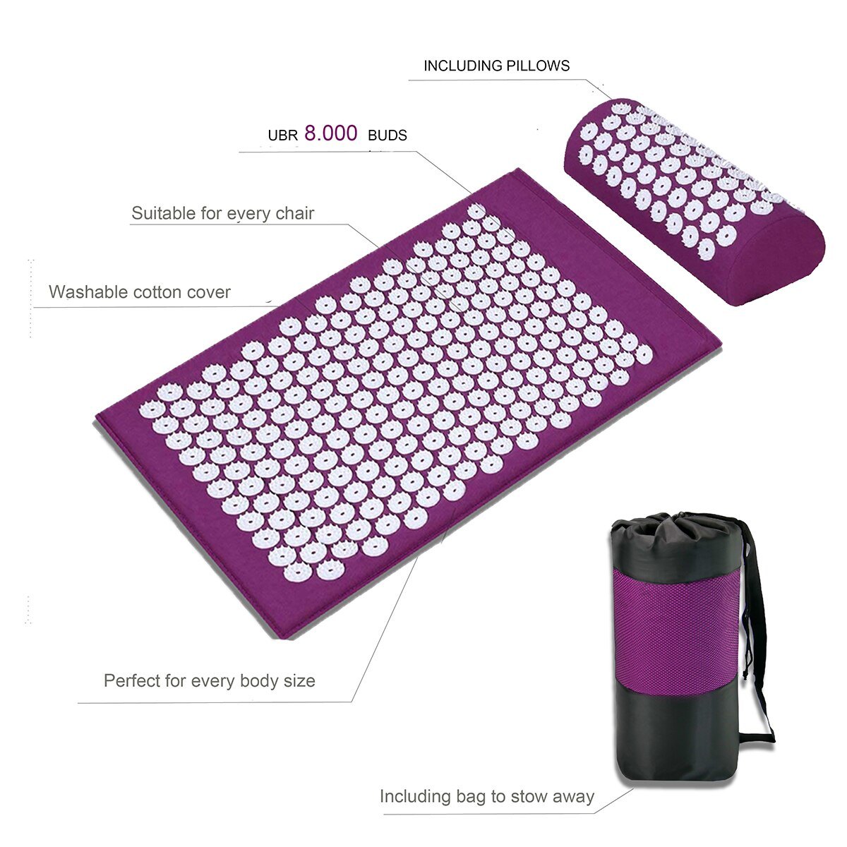 Yoga Massage Mat Acupressure Relieve Stress Back Cushion Massage Yoga DobaDealsexpress.shopYoga Massage Mat Acupressure Relieve Stress Back Cushion Massage Yoga Mat Back Pain Relief Needle PadDetails


Characteristics:
1. Acupuncture pads and pillows relieve stress, pain, and muscle tension, relieve neck pain, and increase circulation
2. Helps relieve bac