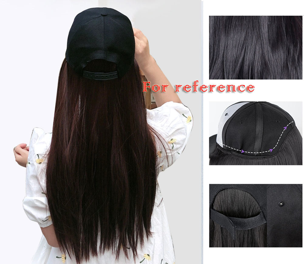 Black Baseball Cap with Grey Blue Long Straight Wig Mixed Color SyntheDobaDealsexpress.shopGrey Blue Long Straight Wig Mixed Color Synthetic Hair Extension Hat Wig CapHighlights
Hair Material: The hats with hair attached of the hair are made of high-quality synthetic fibers, This hats with hair not only can be used for a long time