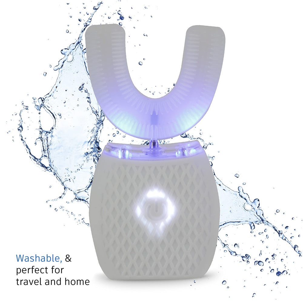 Whitening Toothbrush Ultrasonic U-Shaped Electric Toothbrush for AdultDobaDealsexpress.shopWhitening Toothbrush UltrasonicHighlights
Four Cleaning Modes: Choose from clean, white, polish, and gentle modes for a personalized dental care experience, addressing various cleaning needs from 