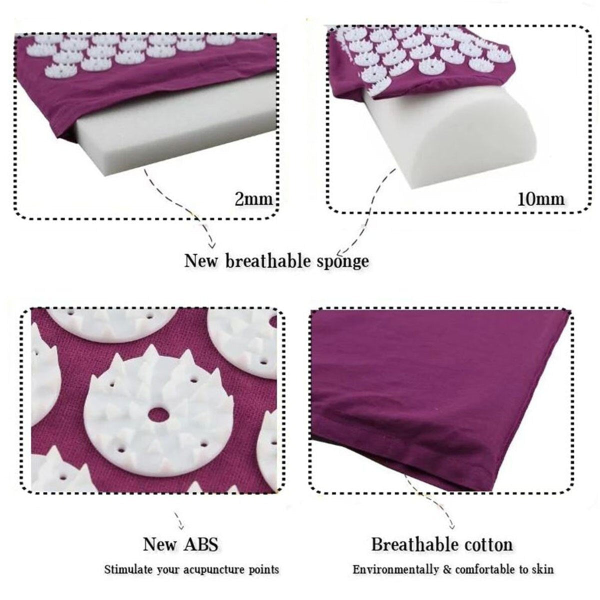 Yoga Massage Mat Acupressure Relieve Stress Back Cushion Massage Yoga DobaDealsexpress.shopYoga Massage Mat Acupressure Relieve Stress Back Cushion Massage Yoga Mat Back Pain Relief Needle PadDetails


Characteristics:
1. Acupuncture pads and pillows relieve stress, pain, and muscle tension, relieve neck pain, and increase circulation
2. Helps relieve bac