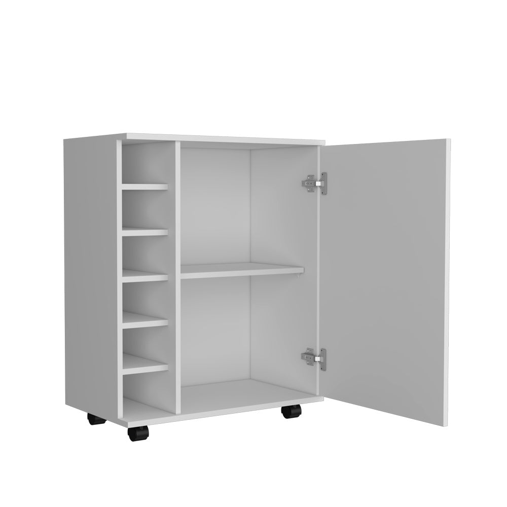 Bar Cart Cisco, Living Room, WhiteDobaDealsexpress.shopBar Cart Cisco, Living Room, WhiteSpecification
Main Color:White
Filler:Particle Board
Main Material:Engineered Wood
Details
Product Features:
Integrated Bottle Storage: Dedicated built-in rack accom