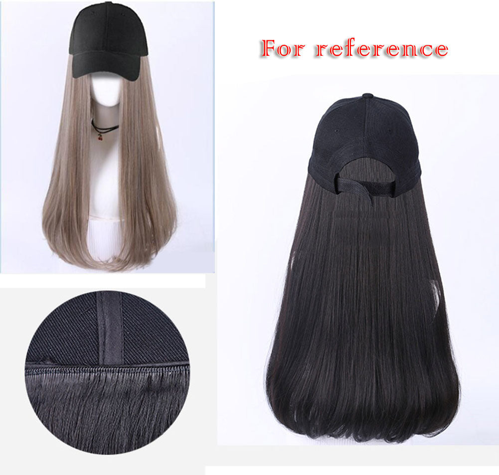 Womens Beige Baseball Cap With Ombre Grey Long Hair Attached SyntheticDobaDealsexpress.shopOmbre Grey Long Hair Attached Synthetic Hair Extensions Wig CapHighlights
Hair Material: The hats with hair attached of the hair are made of high-quality synthetic fibers, This hats with hair not only can be used for a long time