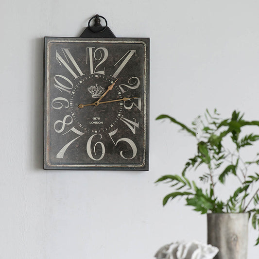 Large Vintage Black Rectangular Wall Clock with White Numerals, Home DDobaDealsexpress.shopWhite Numerals, Home Decor Accent ClockSpecification
Main Color:White+Black
Main Material:Iron
Details
Product Features:
Also offering a practical edge, the neutral colorway allows this timepiece to compl
