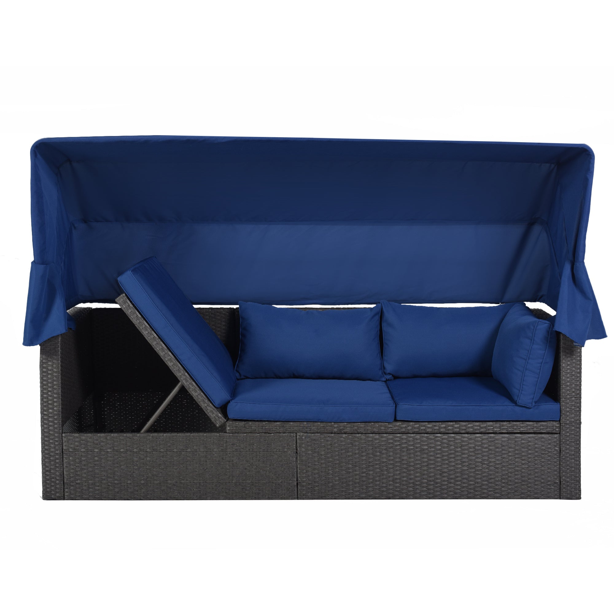 Outdoor Patio Rectangle Daybed with Retractable Canopy, Wicker FurnituDobaDealsexpress.shopRetractable Canopy, Wicker Furniture Sectional SeatingHighlights
This elegantly designed sectional sofa is perfect for the pool side, garden, patio or deck, offering the best in quality and comfort with tightly woven PE