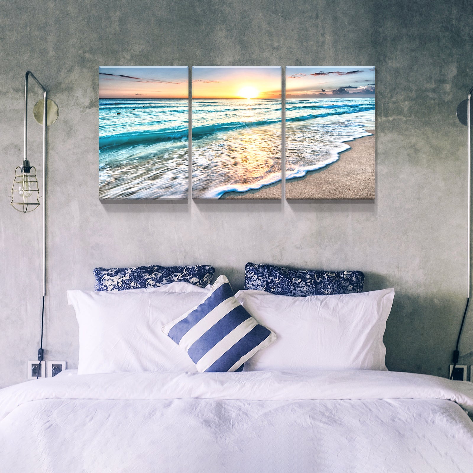 3 panels Framed Canvas Wall Art Decor,3 Pieces Sea Wave Painting DecorDobaDealsexpress.shop3 panels Framed Canvas Wall Art Decor,3 Pieces Sea Wave Painting Decoration PaintingSpecification
Shape and Orientation:Rectangle
Frame Type:Framed
Main Color:Multicolor
Size:Oversized 41in+
Main Material:Canvas
Art Subject:Nature Scenes
Details
Pro