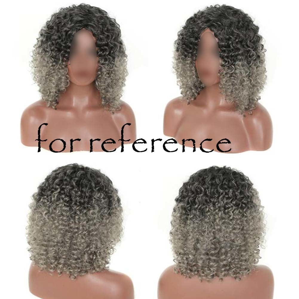 Black Dark Grey Afro Hair Wig 2Tone Short Curly Fluffy Wigs with BangsDobaDealsexpress.shopBlack Dark Grey Afro Hair Wig 2Tone Short Curly Fluffy WigsHighlights
Hair Wig length: approx 40cm15.7 inches. Package included: 1x full hair wig.
The hair ornaments are not included. There might be a little bit color differ