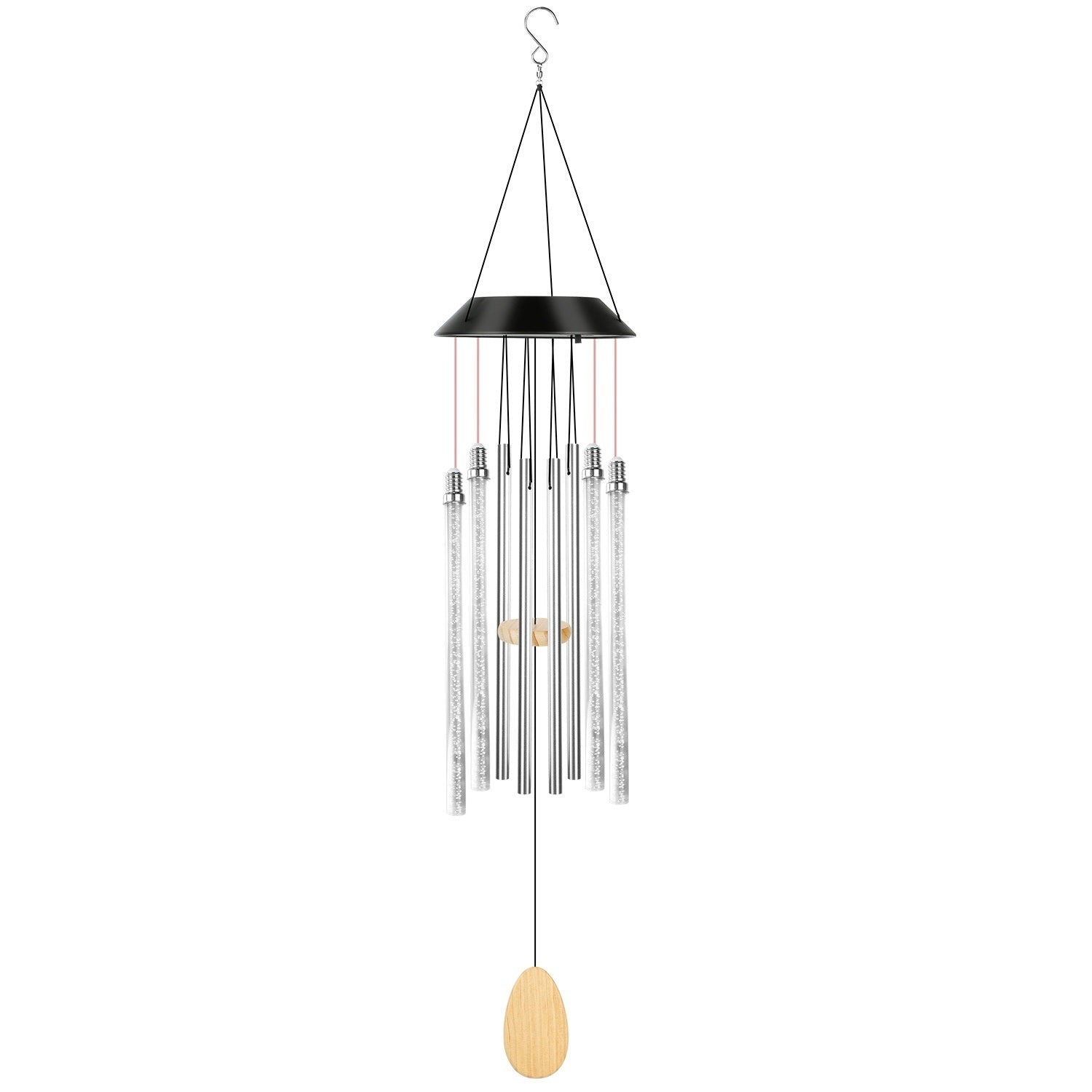 Solar Wind Chime Lights 7 Color Changing Decorative Lamp IP65 WaterproDobaDealsexpress.shopSolar Wind Chime Lights 7 Color Changing Decorative Lamp IP65 Waterproof Hanging String LightsDetails
*Features*:
*Auto On/Off Chime Light*:Automatically absorb sunlight in the day and convert it into electricity to store in the battery; and can turn on up to