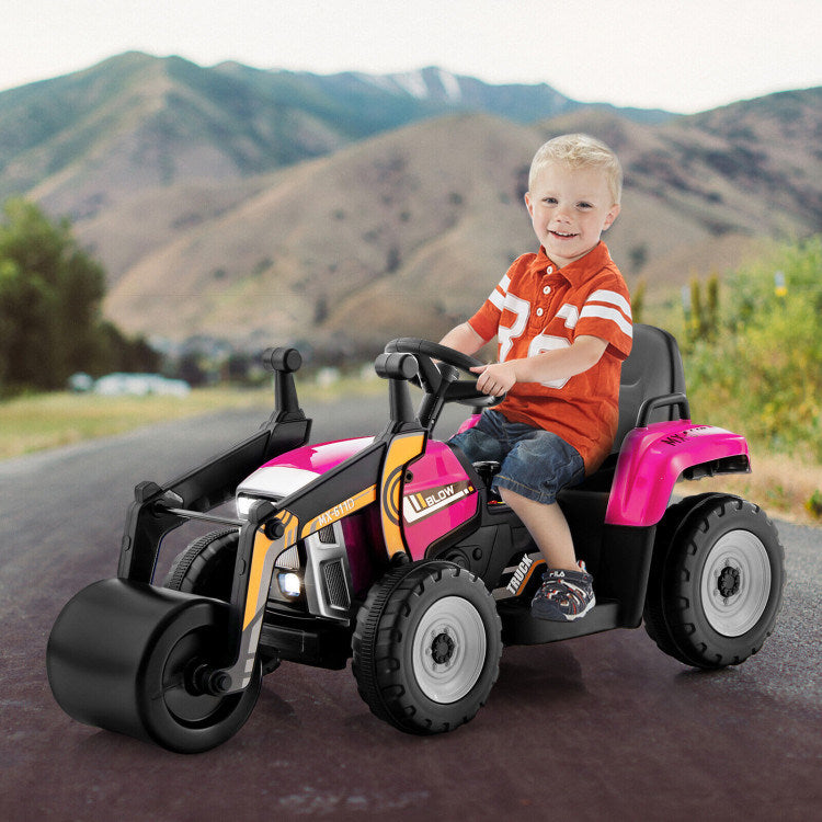 12V Kids Ride on Road Roller with 2.4G Remote ControlDobaDealsexpress.shop12V Kids RideHighlights
Realistic Road Roller for Pretend Play: Designed with an adjustable arm and flexible drum roller, the kids ride on road roller not only brings kids drivin