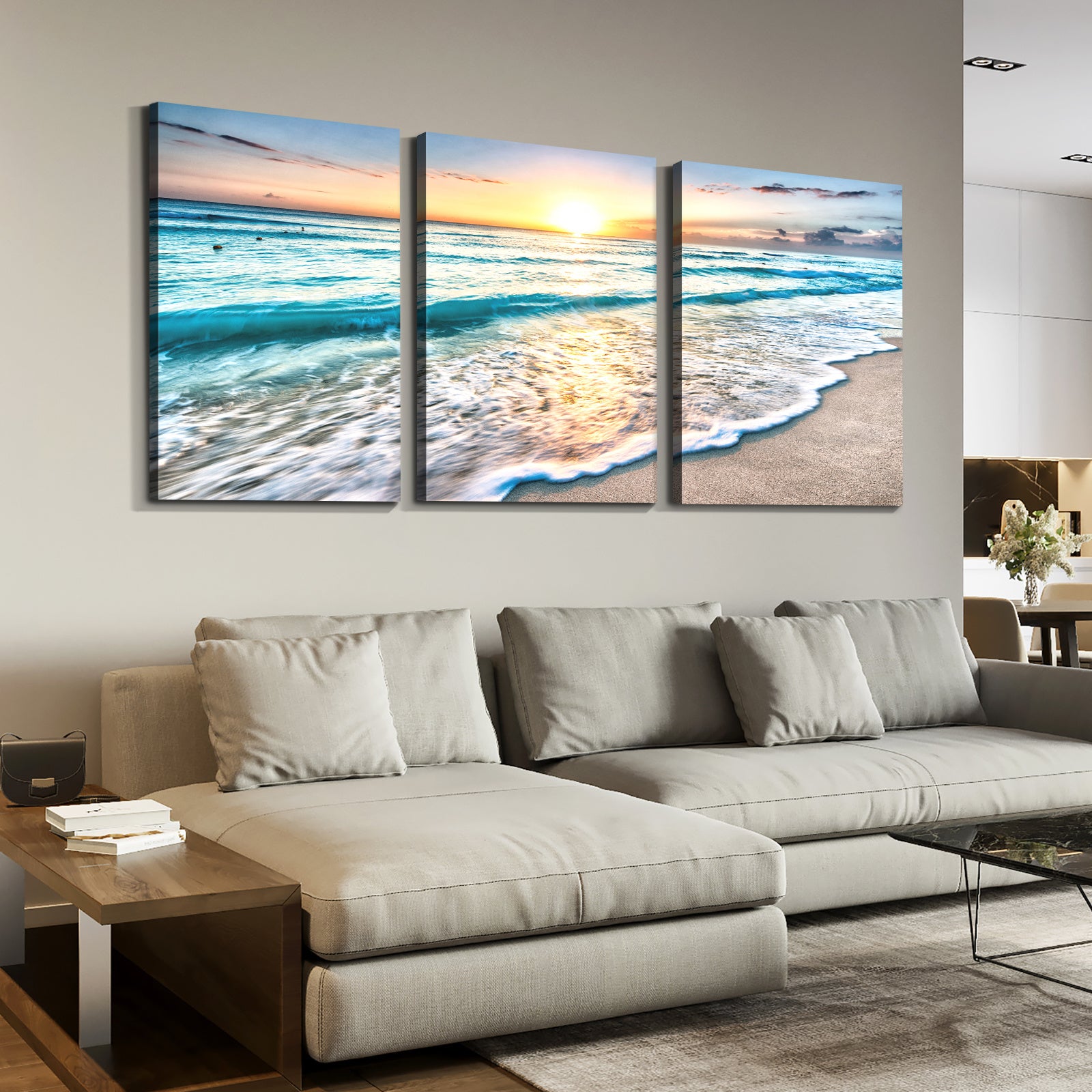 3 panels Framed Canvas Wall Art Decor,3 Pieces Sea Wave Painting DecorDobaDealsexpress.shop3 panels Framed Canvas Wall Art Decor,3 Pieces Sea Wave Painting Decoration PaintingSpecification
Shape and Orientation:Rectangle
Frame Type:Framed
Main Color:Multicolor
Size:Oversized 41in+
Main Material:Canvas
Art Subject:Nature Scenes
Details
Pro