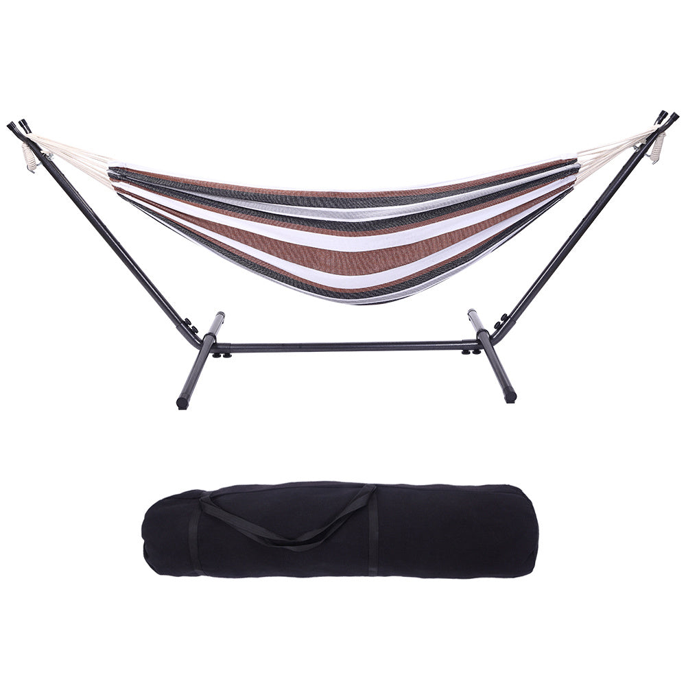 Free shipping  Hammock & Steel Frame Stand Swing Chair Home/Outdoor BaDobaDealsexpress.shopFree shipping Hammock & Steel Frame Stand Swing Chair Home/Outdoor Backyard Garden Camp Sleep YJHighlights
Easy to carry, safe and comfortable , Stretches for your full body length
Easy to hang and assembly
Durable and comfortable material makes it provide exce