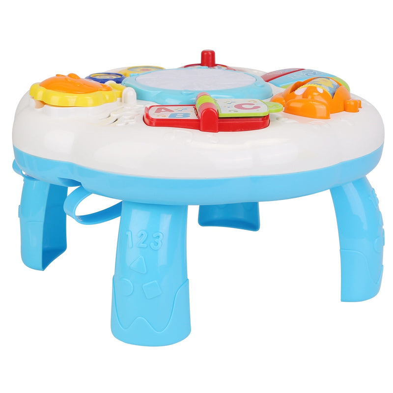 Toddler Musical Learning Table Educational Baby Toys Musical Activity Table Learning Center for 6+ Months Boys Girls Gift