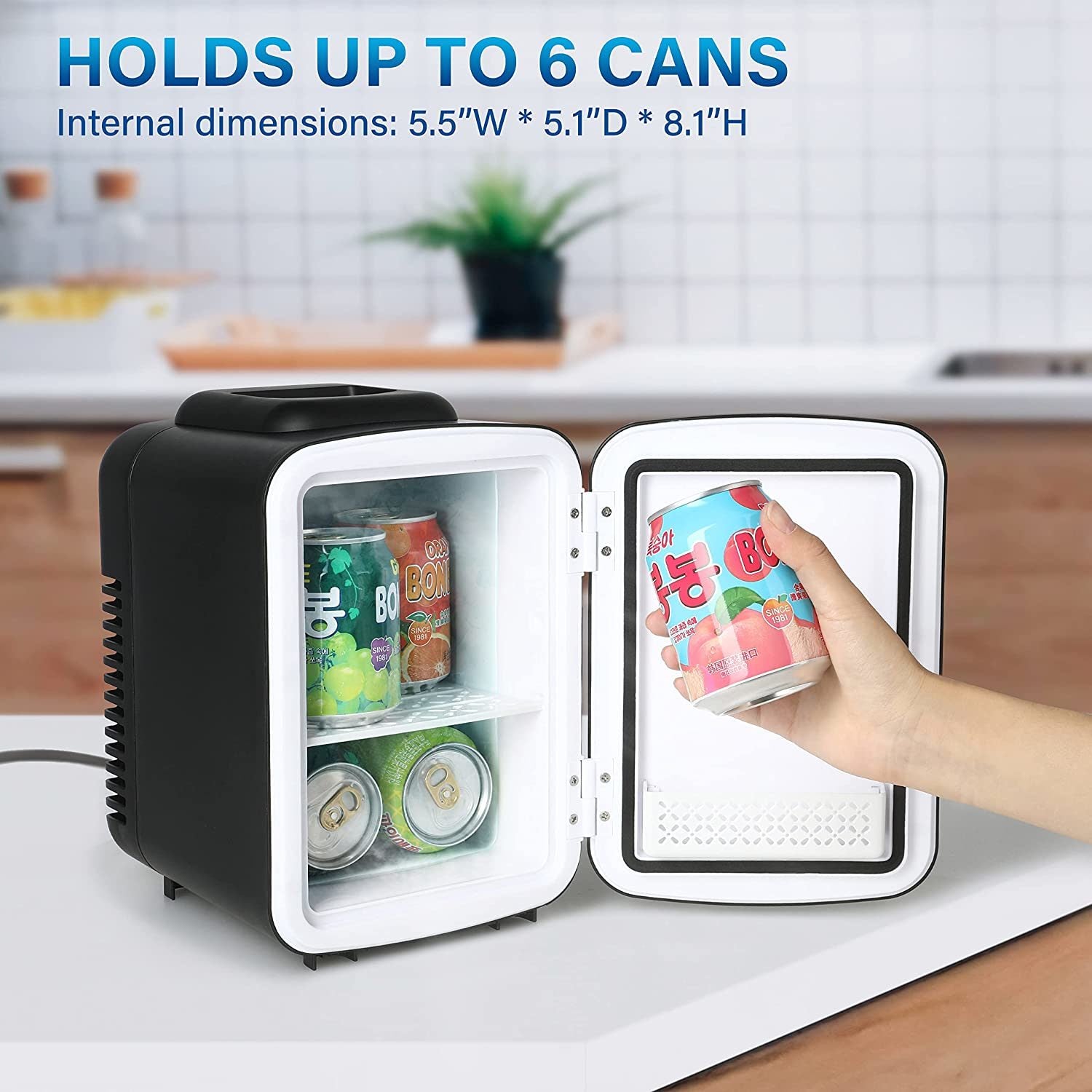 Simple Deluxe Mini Fridge, 4L/6 Can Portable Cooler & Warmer Freon-FreDobaDealsexpress.shopSimple Deluxe Mini Fridge, 4L/6Specification
Main Color:Black
Main Material:Plastic
Details
Product Features:
Compact and portable: 4-Liter capacity that can store up to six 12 oz cans. The interi