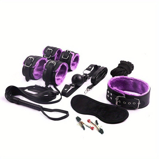 BDSM Bondage Set; Erotic Bed Games; Adults Handcuffs; Nipple Clamps; WDobaDealsexpress.shopBDSM Bondage Set; Erotic Bed Games; Adults Handcuffs; Nipple Clamps; Whip Spanking Anal Plug Vibrator SM Kit; Sex ToysDetails