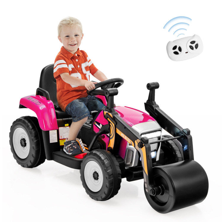 12V Kids Ride on Road Roller with 2.4G Remote ControlDobaDealsexpress.shop12V Kids RideHighlights
Realistic Road Roller for Pretend Play: Designed with an adjustable arm and flexible drum roller, the kids ride on road roller not only brings kids drivin