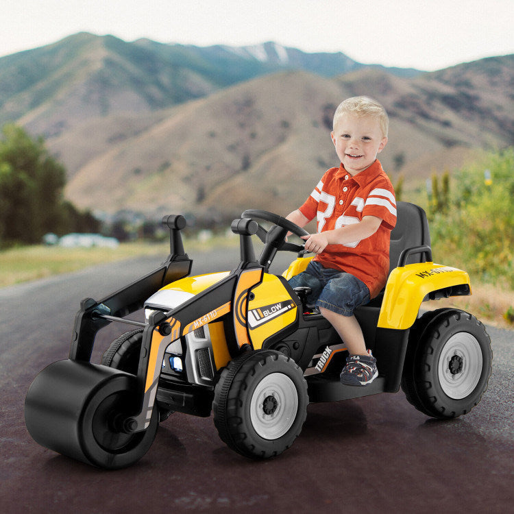 12V Kids Ride on Road Roller with 2.4G Remote ControlDobaDealsexpress.shop12V Kids RideHighlights
Realistic Road Roller for Pretend Play: Designed with an adjustable arm and flexible drum roller, the kids ride on road roller not only brings kids drivin