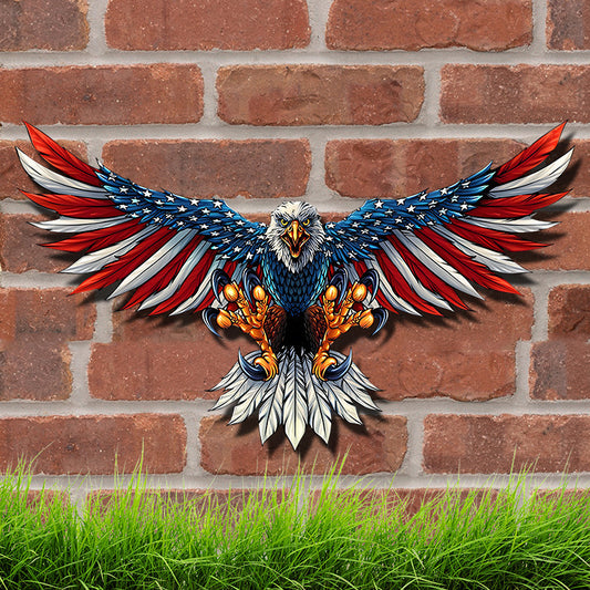 1 Pack/3pcs; Metal Wall Art (40"x24"); Oversize Metal Eagle Wall DecorDobaDealsexpress.shop1 Pack/3pcs; Metal Wall Art (40"x24"); Oversize Metal Eagle Wall Decor American Flag Bald Eagle Hanging Patriotic Sculpture Independence Day Wall DecorationsDetails