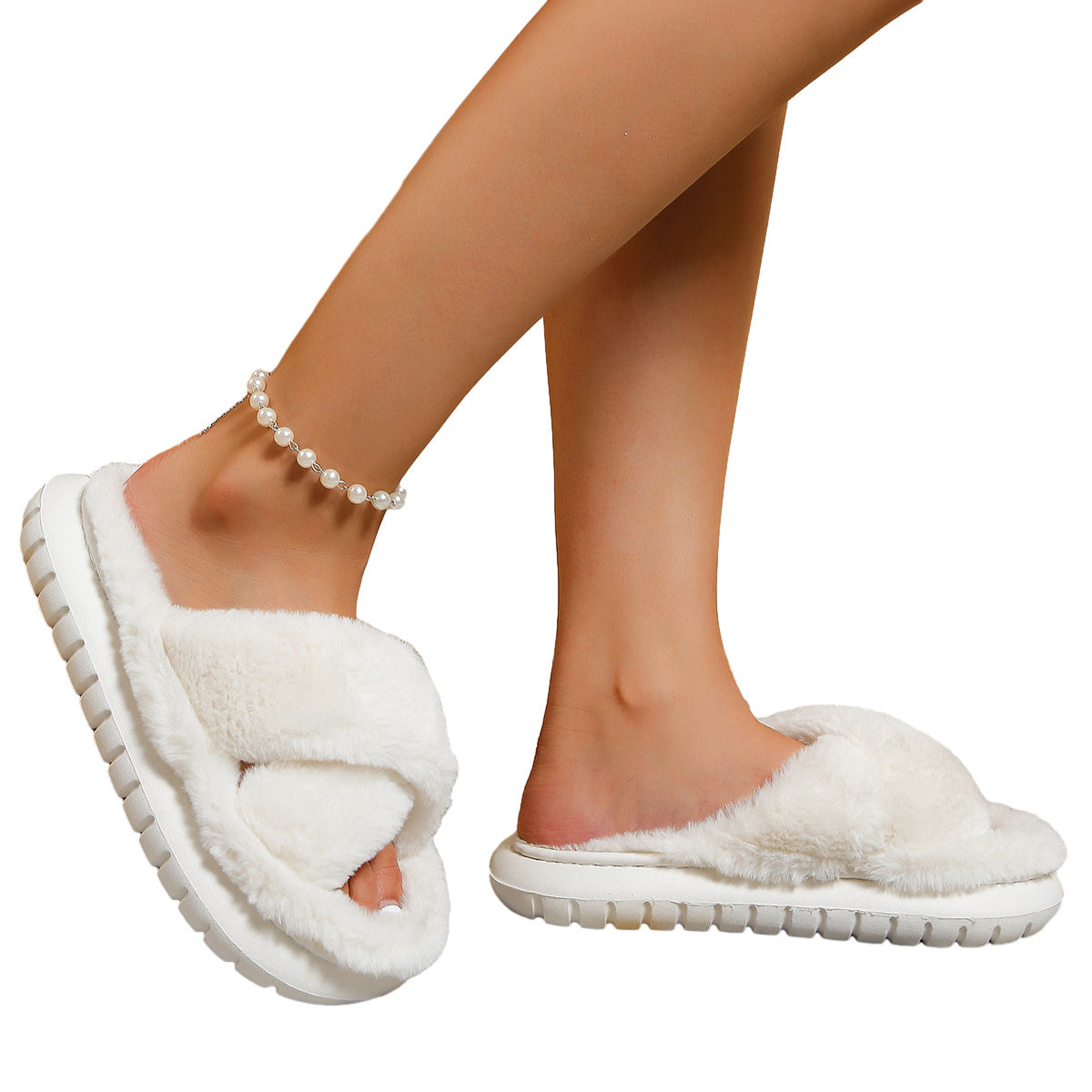 Women's Fuzzy Slippers Plush Fluffy Furry Home ShoesDobaDealsexpress.shopFuzzy Slippers Plush Fluffy Furry Home ShoesHighlights
Sizing Guide: These slippers are cute and fluffy, so buy the correct size so they don't look too big.
The memory foam slippers relax the feet, the platfor